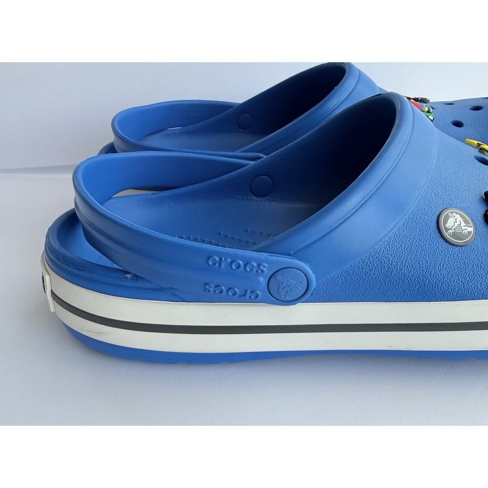 Mens Crocs 12 Crocband Blue Naruto Sasuke Uchiha Simpsons Pokemon Pirate Jibbitz - Picture 6 of 13